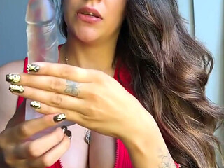 Natural Big Tits Girl Does Intense Blowjob