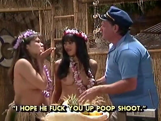 Exotic Seduction Young Brunette and Mature Captain in Paradise