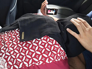 Desperate Asian Hijabi Office Worker Swallows Taxi Drivers Cock to Pay Bill