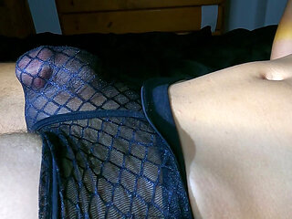 Night Erection and Cum Through Underwear