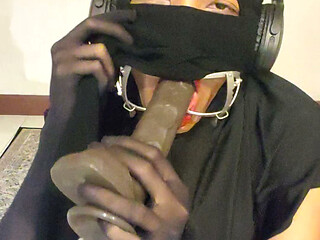 Arab sissy deepthroat training