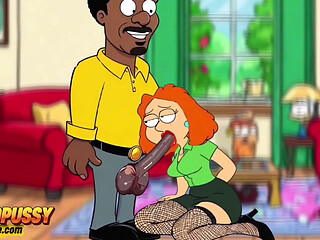 A Black Neighbor Shoved His Black Cock Into a White Married Housewife's Mouth.