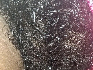 Rubbing My Busy Hairy Tight Pussy Closeup