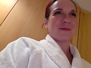 Hot Looks in the Sauna - and Then His Room Card