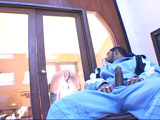 Big black cock destroys petite blonde