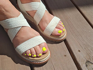 My Girlfriends beautiful feet in sandals