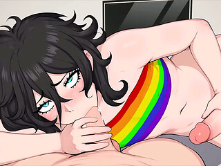 My Femboy Roommate Special Holiday 6 - Femboy Lover Loves Sucking My Big White Cock