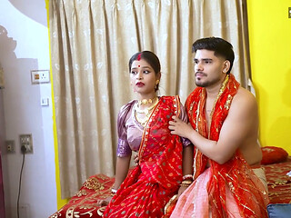 Newly Married Desi Young Wife Fucked by Her Jeth Infront of Her Husband That Turns Into Threesome Anal Fuck ( Hindi Audio )