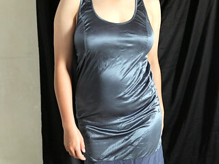 TRY ON HAUL MY NEW SATIN CLOTHES COLLECTION PART4