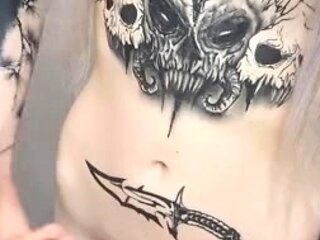 Miss Jezebel Fully Nude Standing Masturbation In The