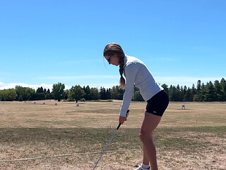 Public Orgasm at the Driving Range