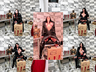 Dominant TNT Leather MILF Fetish. Smoking, BDSM Boots, Cigar and BOOM Orgasm