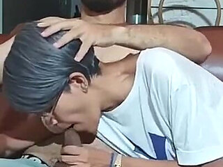 While I Watch TV, My Whore Stepmother Sucks My Cock When Stepdaddy Is Teleworking.