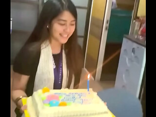 after her birthday party at the office