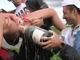 Biker Babes Gangbang Orgy After Race - Anal, Deep Throat, Cum in Mouth