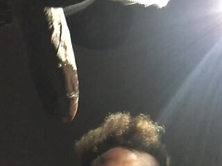 BBC Worship at Night: Risky Public Blowjob & Throat Fuck