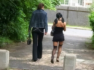 Babes Getting Wild and Horny for Interracial and Threesome Anal Fuck Movie