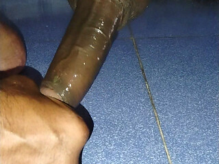 I had to jerk off since I couldn't get any pussy. I used aloe vera gel to jerk off, and it felt great.