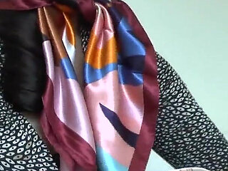 My Shiny Satin Scarves Will Turn You on! Lady Victoria Valente