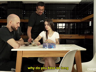 She Wants a Cock in Her Mouth and Another in Her Pussy