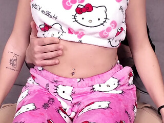 Stepdaughter gets fingered by her innocent home alone stepdad in a taboo