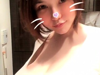 Awesome Teen With Big Boobs Dildo Masturbation