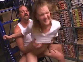 A Store Fingering Frenzy - Blonde Slut Squirting Everywhere