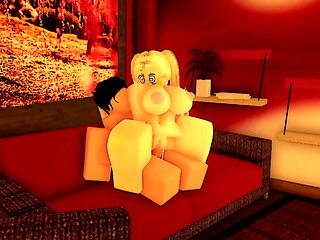 Cute Roblox Girl Lets Me Fill Her Up!