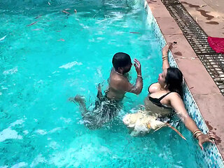 Indian hot couple full fucking video  in pool sex viral mms clip