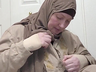 I Leave My Hijab on but Strip off the Rest of My Clothes