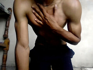 a teen boy show his body