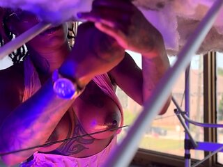 Hot Black Maid Does Some Webcam Black and Ebony