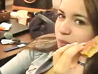 BTS Sex Scene with Busty Babes Nikki Nite & Bianca Pureheart - Big Tits BJ & Cum in Mouth