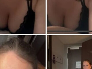 German amateur Saskialove87 gets completely blanked doggy style in hotel room with big natural tits and chubby mom bod
