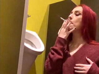 Smoking in a Urinal
