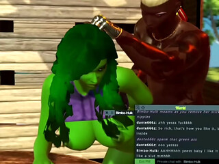 Miss Hulk ends up being dominated by a black cock