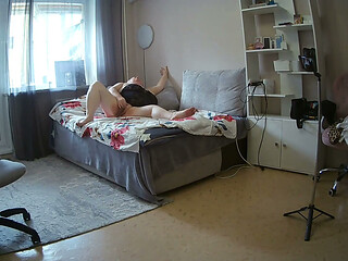 Mother-in-law with Big Round Ass, Hairy Cunt and Huge Tits Staged a Sex Show