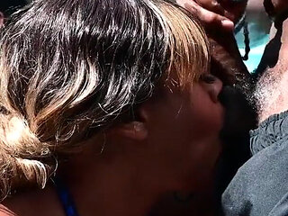 SHANICE LOVE'S 1ST BUKKAKE GANGBANG