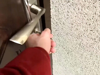 Neighborhood student girl gives a hot blowjob
