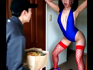 An unusual day of food delivery