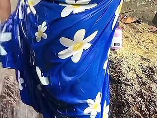 Sri Lankan Natural Girl Bathing