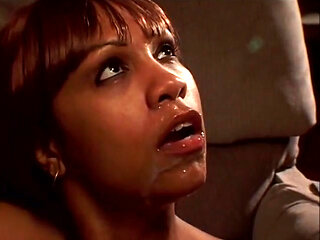 Black and white double penetrated ass fucking dildo penetrated threesome