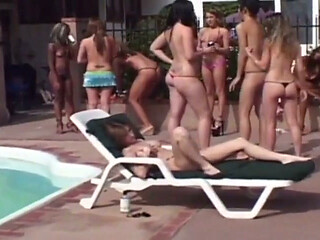 They Are French Sluts Who Are Here to Play with Each Other Pussy at Pool
