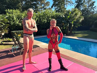 Outdoor Sexwrestle Tatiana Steele Vs Jay Spear
