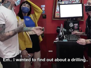 Heavily Tattooed John Lemon Fucks Mei Pang's Pear Ass in Mnage  Trois