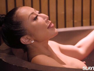 SLAYED Allie Nicole Gives Nicole Doshi Deep Anal Penetration