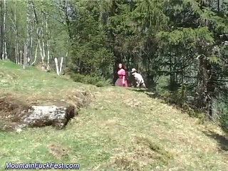Hot Threesome on Grass