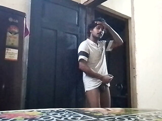 Desi Village boy night alone in home