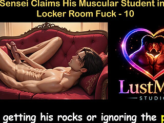 Gay Audio Sex Story - Judo Sensei Claims His Muscular Student in Rough Locker Room Fuck - Part 10
