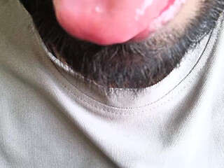 The man can lick pussy and kissing in a outdoor stairs in the hostel
